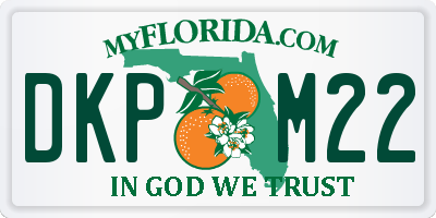 FL license plate DKPM22