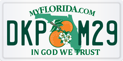FL license plate DKPM29