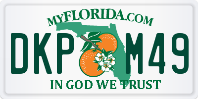 FL license plate DKPM49