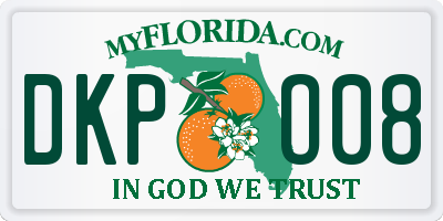 FL license plate DKPO08