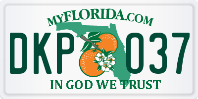 FL license plate DKPO37