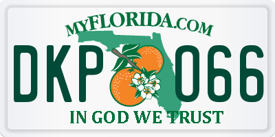 FL license plate DKPO66
