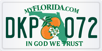 FL license plate DKPO72