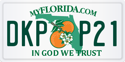 FL license plate DKPP21