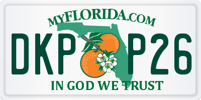 FL license plate DKPP26