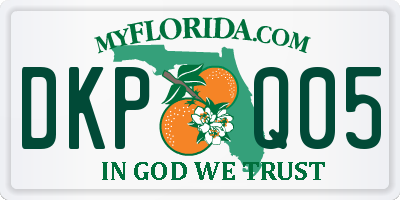 FL license plate DKPQ05