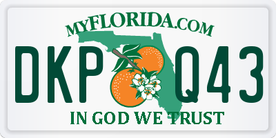 FL license plate DKPQ43
