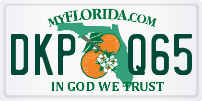 FL license plate DKPQ65