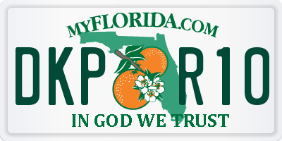 FL license plate DKPR10