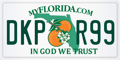 FL license plate DKPR99