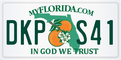 FL license plate DKPS41