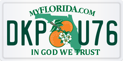 FL license plate DKPU76