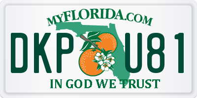 FL license plate DKPU81