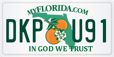 FL license plate DKPU91
