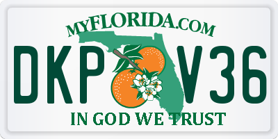 FL license plate DKPV36