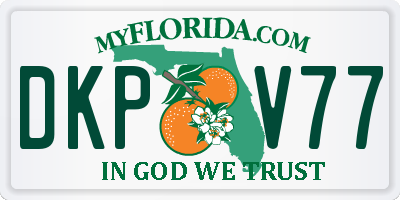 FL license plate DKPV77