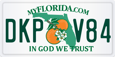 FL license plate DKPV84