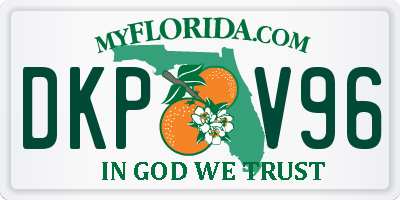 FL license plate DKPV96