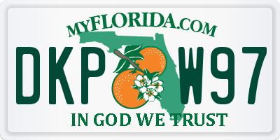 FL license plate DKPW97