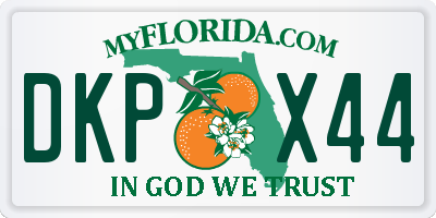 FL license plate DKPX44