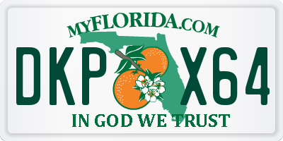 FL license plate DKPX64