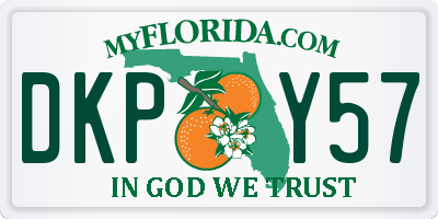 FL license plate DKPY57