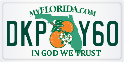 FL license plate DKPY60