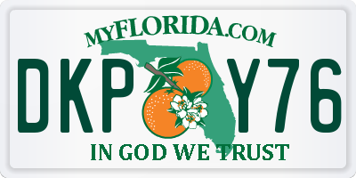 FL license plate DKPY76