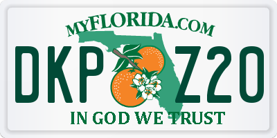 FL license plate DKPZ20