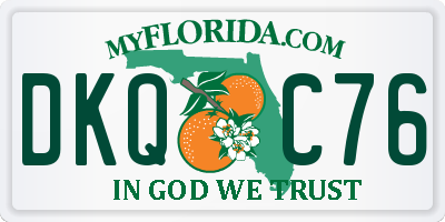 FL license plate DKQC76