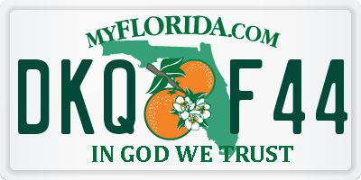 FL license plate DKQF44