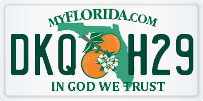 FL license plate DKQH29