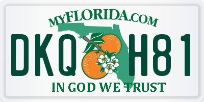 FL license plate DKQH81