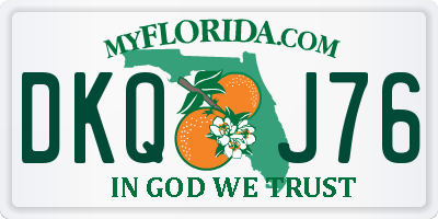 FL license plate DKQJ76