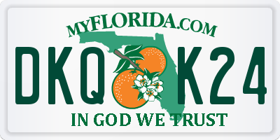 FL license plate DKQK24