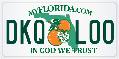 FL license plate DKQL00