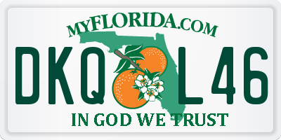 FL license plate DKQL46