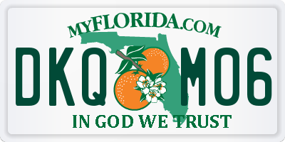 FL license plate DKQM06