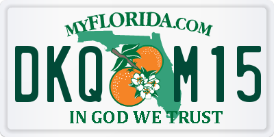 FL license plate DKQM15