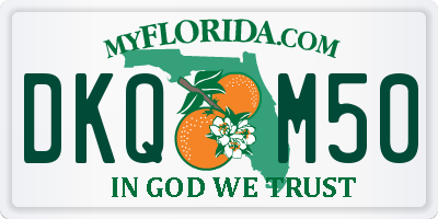 FL license plate DKQM50