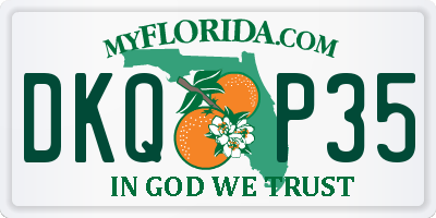 FL license plate DKQP35