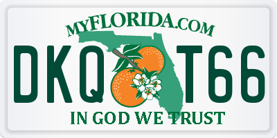 FL license plate DKQT66