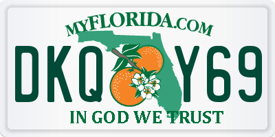 FL license plate DKQY69