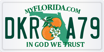 FL license plate DKRA79