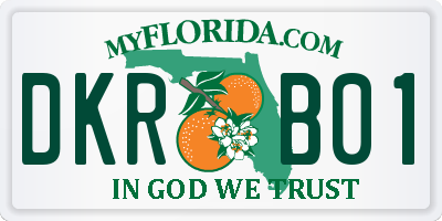 FL license plate DKRB01