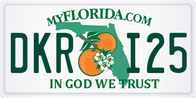 FL license plate DKRI25