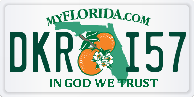 FL license plate DKRI57