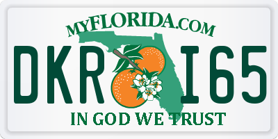 FL license plate DKRI65