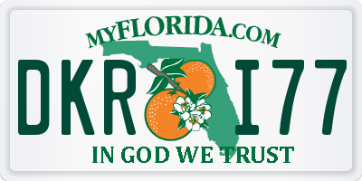 FL license plate DKRI77