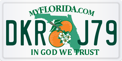 FL license plate DKRJ79